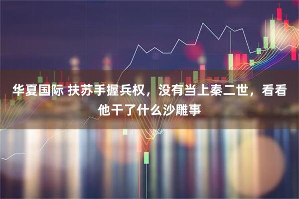 华夏国际 扶苏手握兵权，没有当上秦二世，看看他干了什么沙雕事