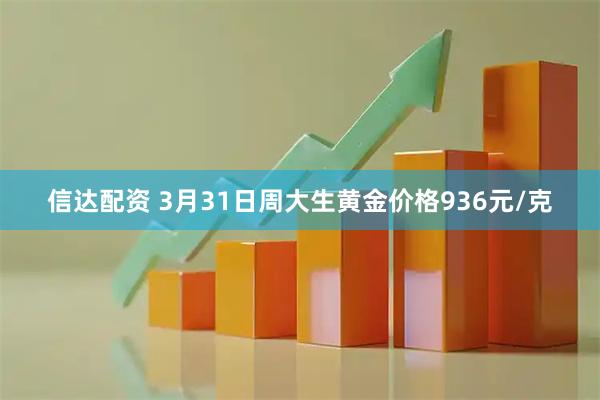 信达配资 3月31日周大生黄金价格936元/克